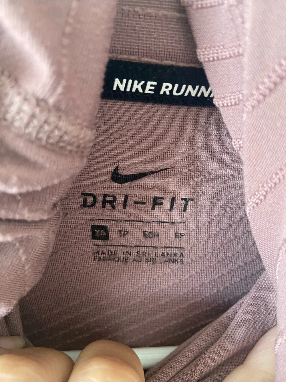 Nike Women's Element Running Dri-Fit Hoodie Balaclava XS mauve